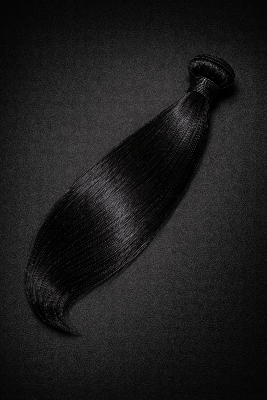 Raw Vietnamese bone straight hair bundle with smooth, natural texture and premium finish