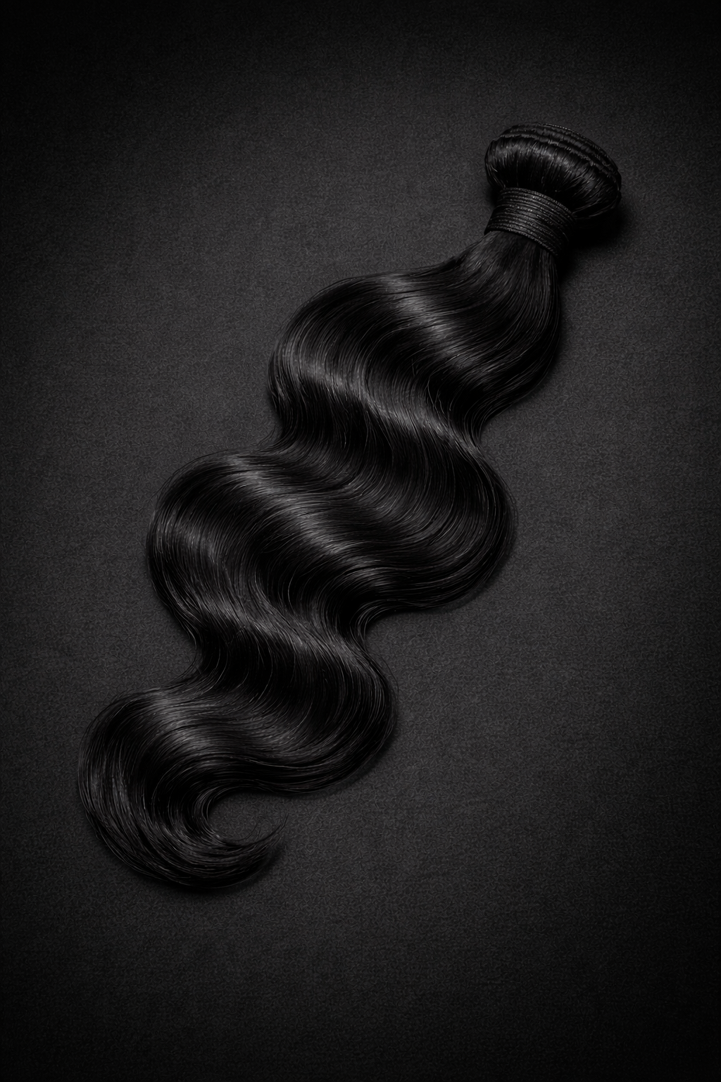 Raw Vietnamese body wave hair bundle featuring soft flowing waves and volume